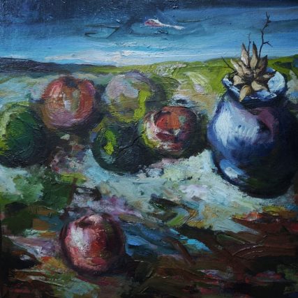 Bodegón, oleo sobre tabla, 40x30cm