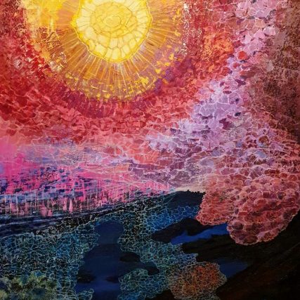 ROSETÓN AMARILLO_Francisco Peces Muñoz +_técnica mixta_100 x 81 cm.